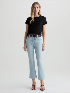 AG Farrah Boot Crop mid rise kick flare Jeans
